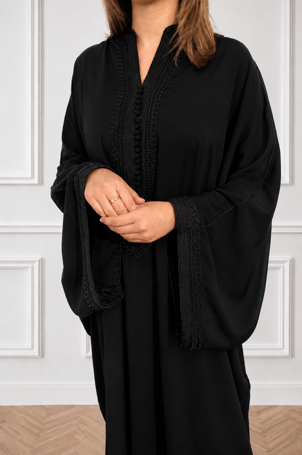 Butterfly Kandoura - Midnight Black