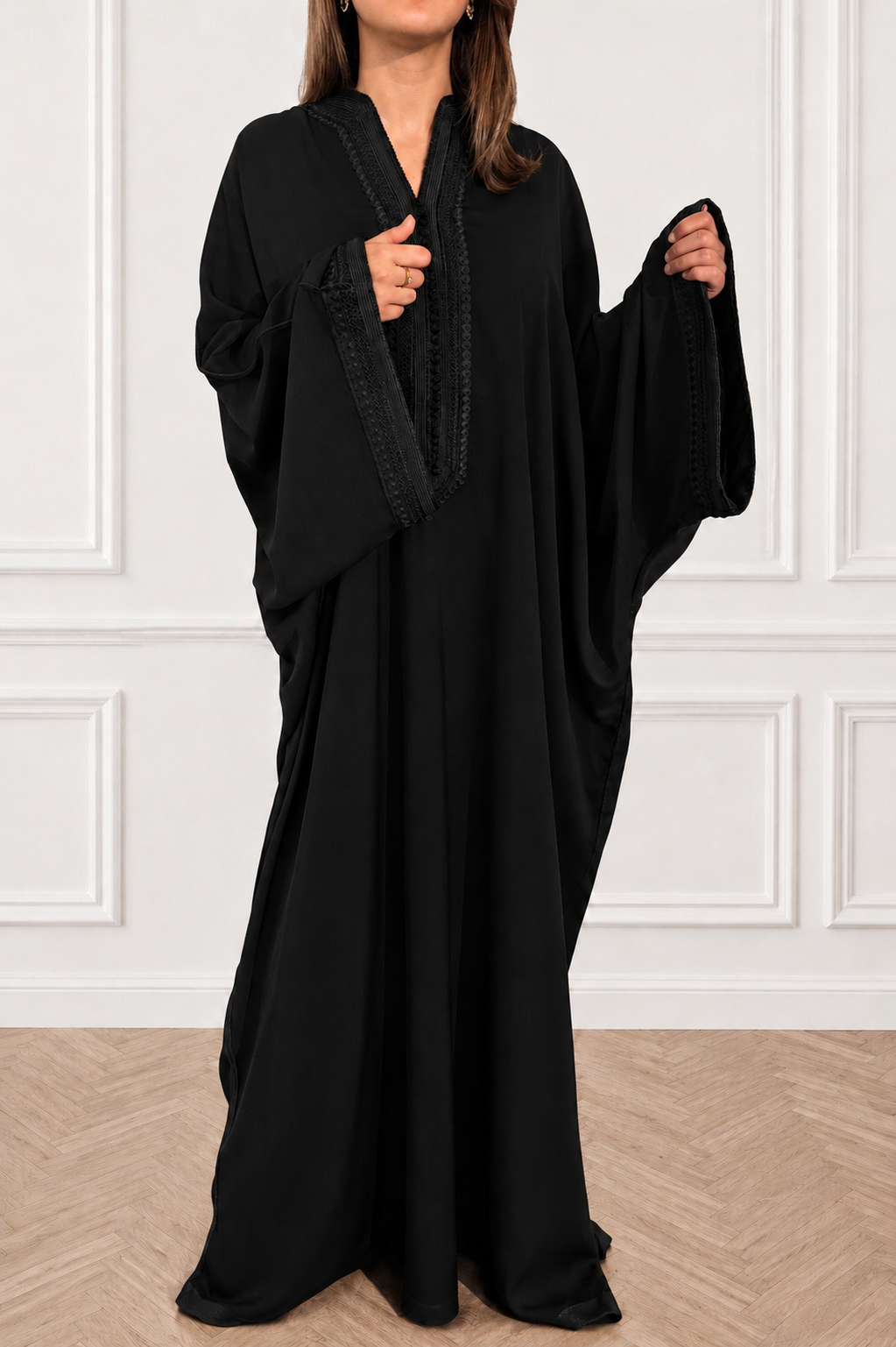 Butterfly Kandoura - Midnight Black