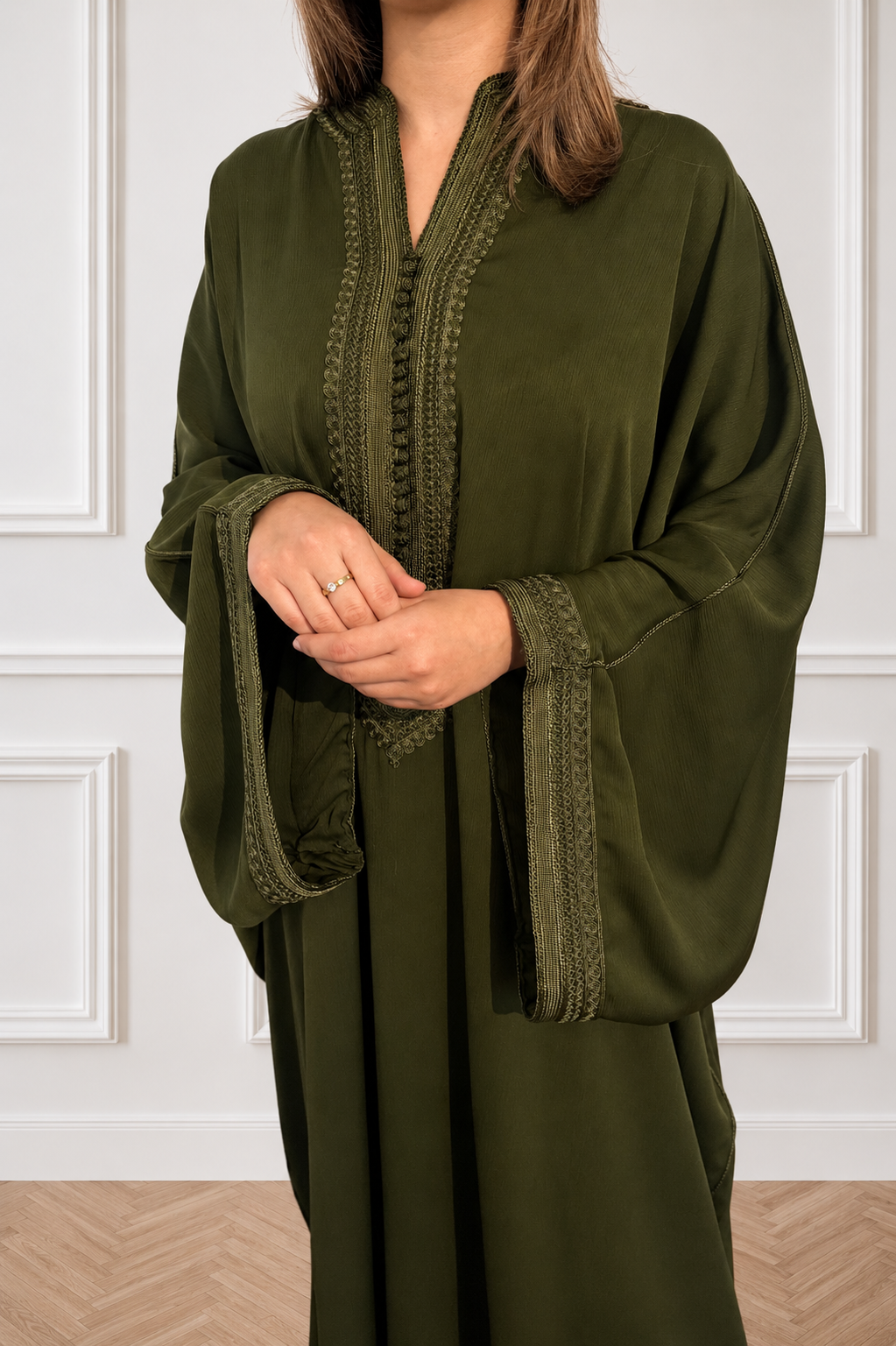 Butterfly Kandoura - Olive